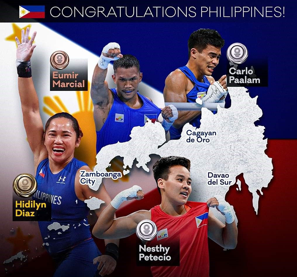 Pride of Mindanao, Hidilyn Diaz, Tokyo Olympics 2020, Carlos Paalam, Gold medalist in Tokyo Olympics