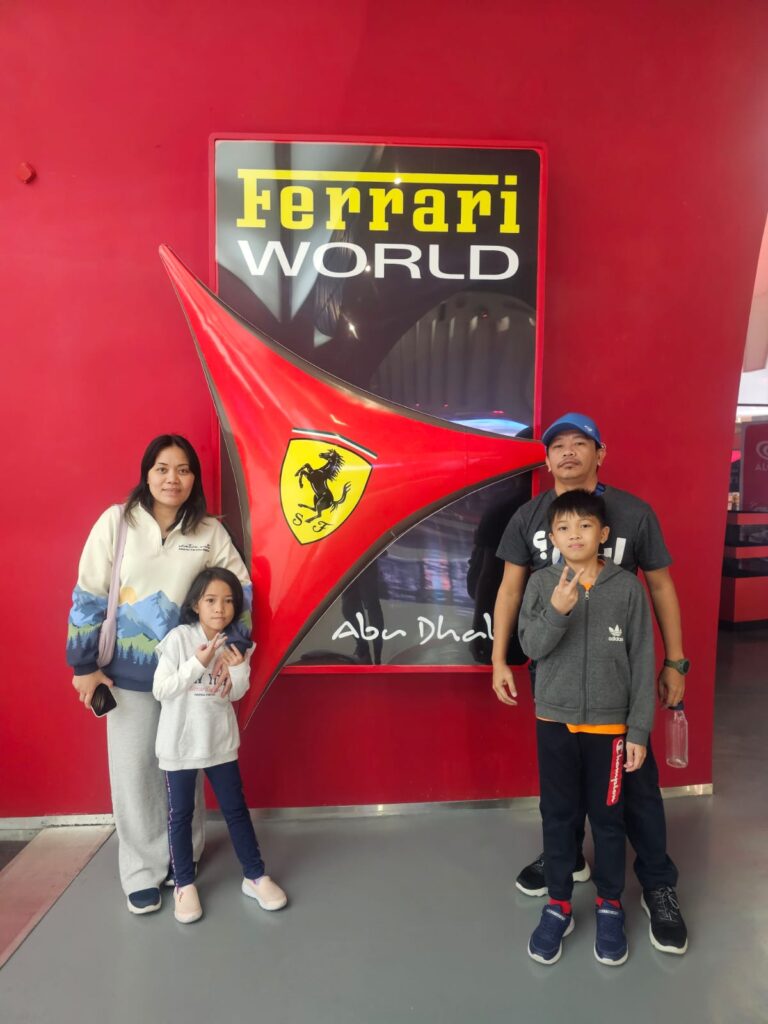 Family at Ferrari World
